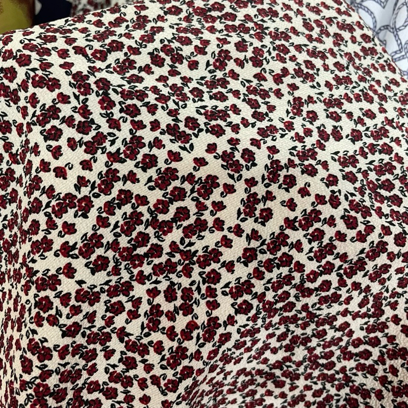 kain crepe crinkle motif bunga premium - kain zara crepe - kain crepe style premium - kain crepe kor