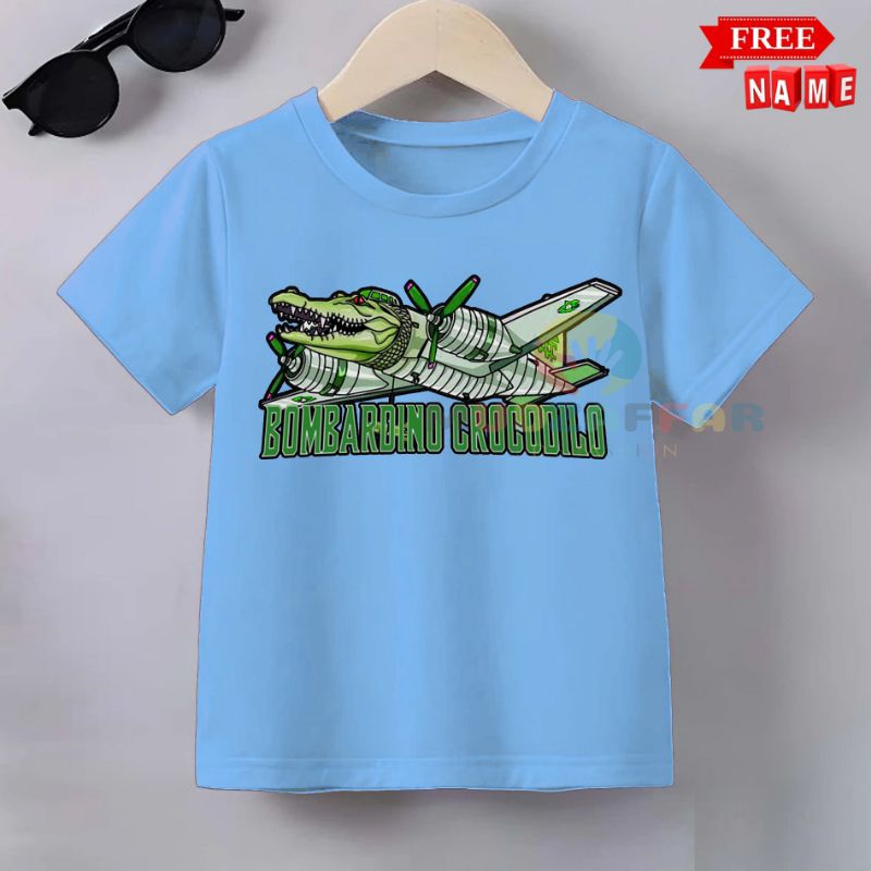 BAJU ANAK KARAKTER BOMBARDINO CROCODILO KAOS ANAK KARAKTER ANOMALI BOMBARDINO CROCODILO