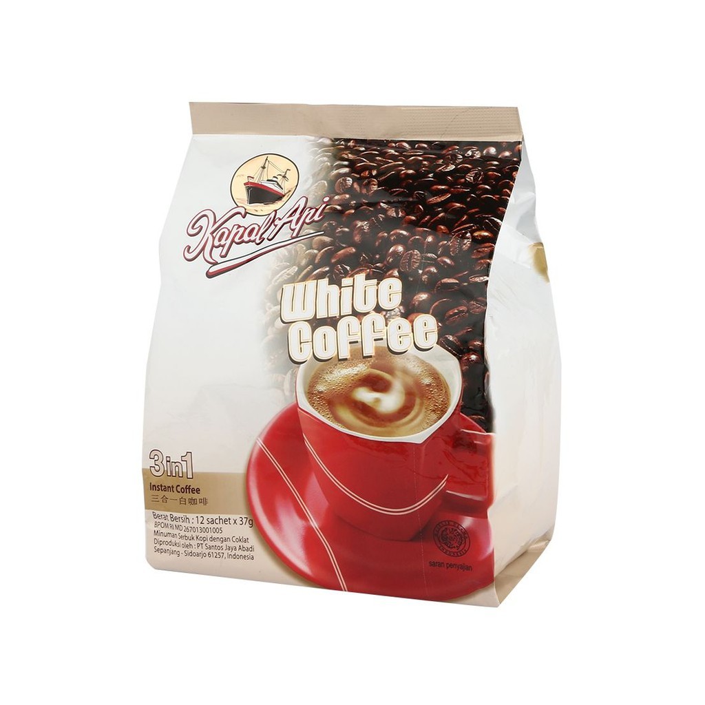 

KOPI KAPAL API WHITE COFFEE 3IN1 ISI 12'S@ 37 GR
