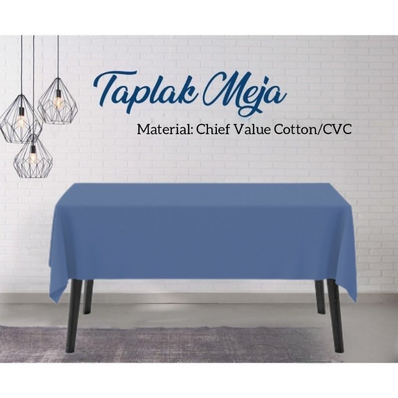 TAPLAK MEJA MAKAN KAIN ( KATUN CVC POLOS )