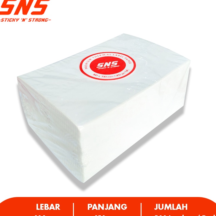 

LABEL THERMAL KERTAS THERMAL STICKER THERMAL 1x15 mm A6 5 Lembar