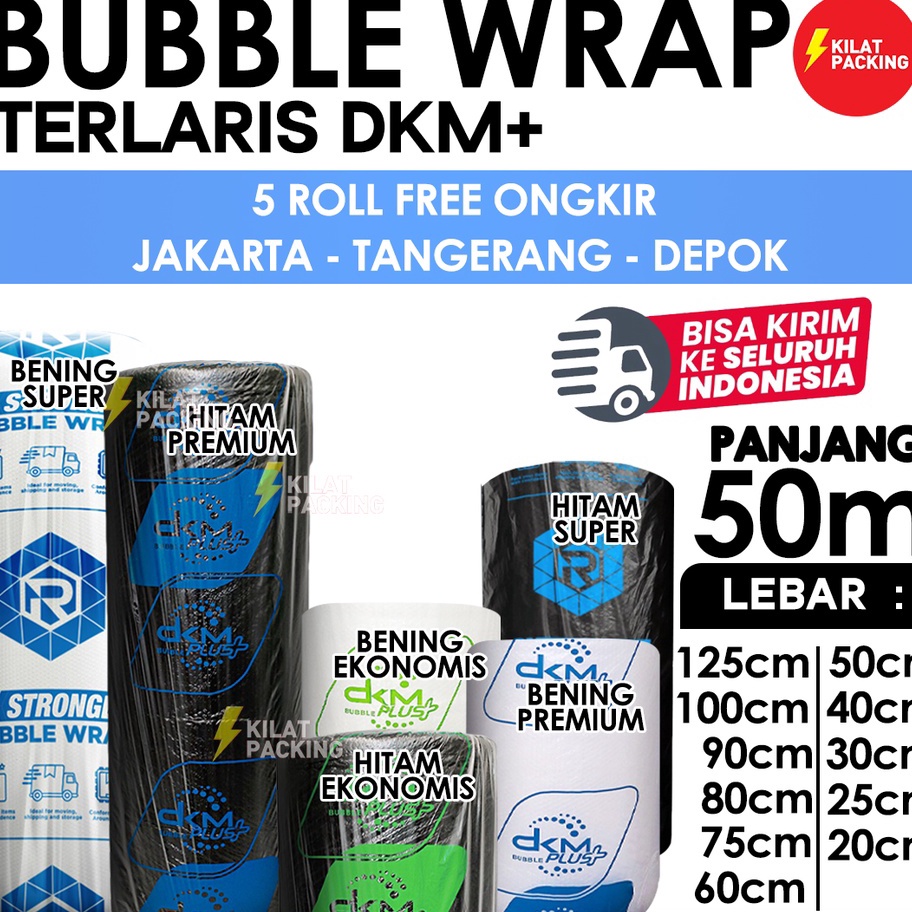 

Best Bubble Wrap DKM Plus Premium Quality Termurah Pla Bubble Wrap Packing Online Shop Per Roll