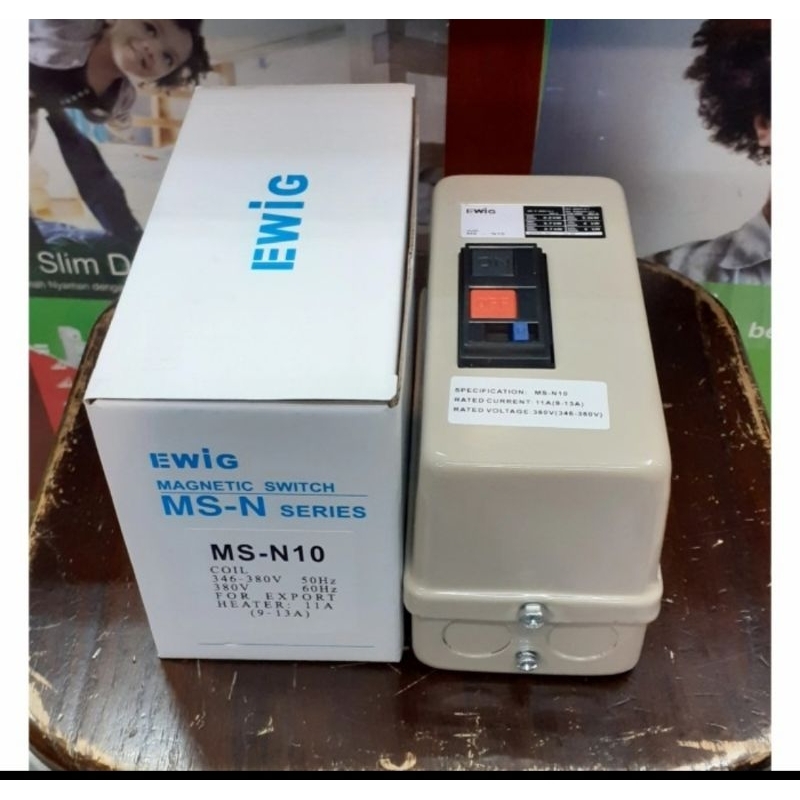 Dol Stater Ewig MS-N10 MSN10 / Motor Stater ON/OFF Ewig MSN 10 220V - 9A
