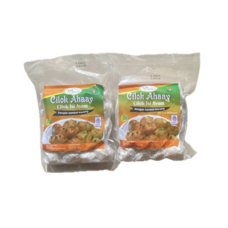

Cilok isi ayam dengan sambal kacang