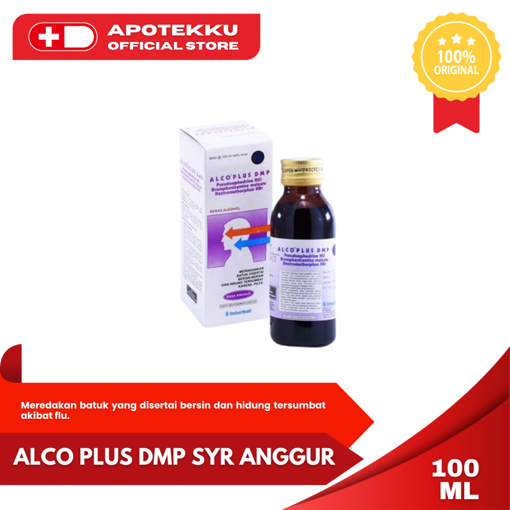

ALCO PLUS DMP SYR 100ML ANGGUR