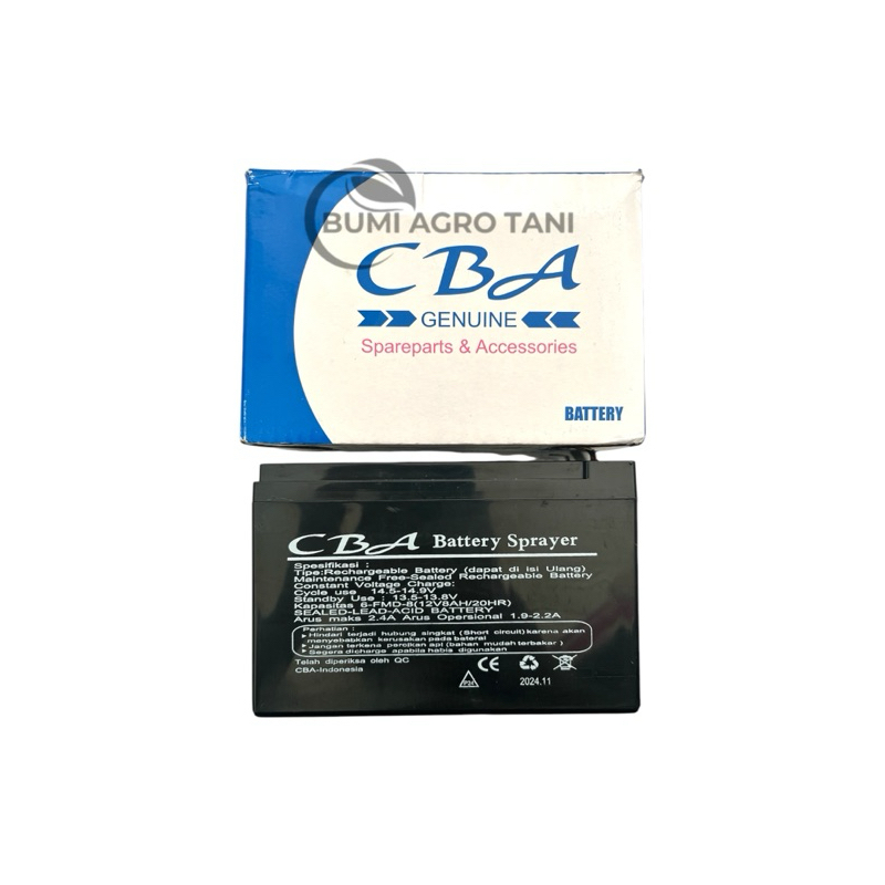 BATERAI AKI ACCU 8 AH 12 VOLT ORI CBA SPRAYER ELEKTRIK BATTERY SPRAYER CBA ORIGINAL