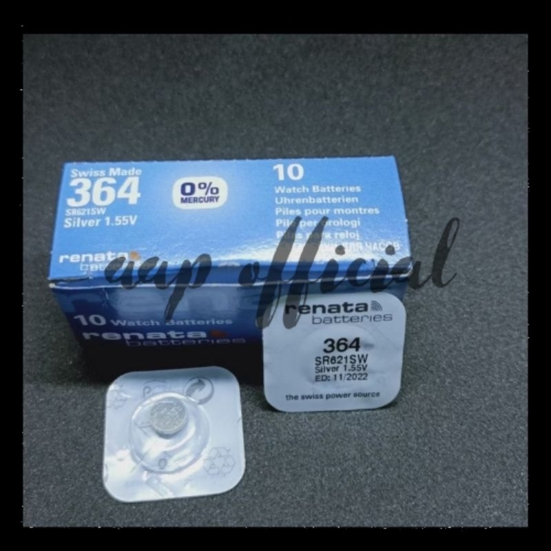 Baterai Renata 364 SR 621 batre Renata Original