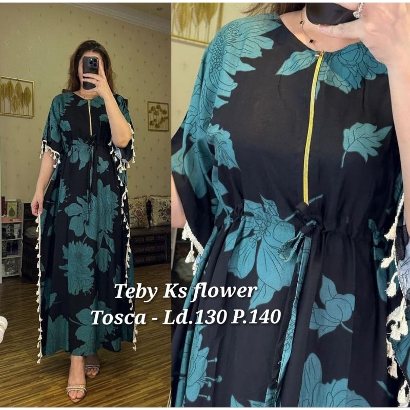 daster arab teby ks flower