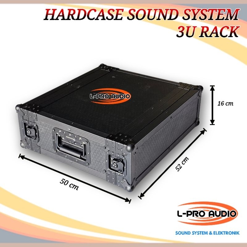Hardcase asesoris 3U rak server sound system sound gear accesories 3U Rack
