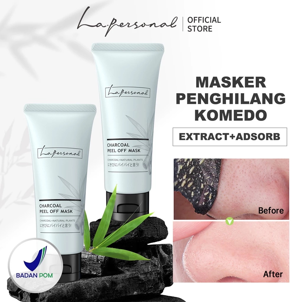 La.personal - Kaolin Bamboo Charcoal Blackhead Remover Peel Off Mask 60ml | Deep Pores Cleansing  Oi