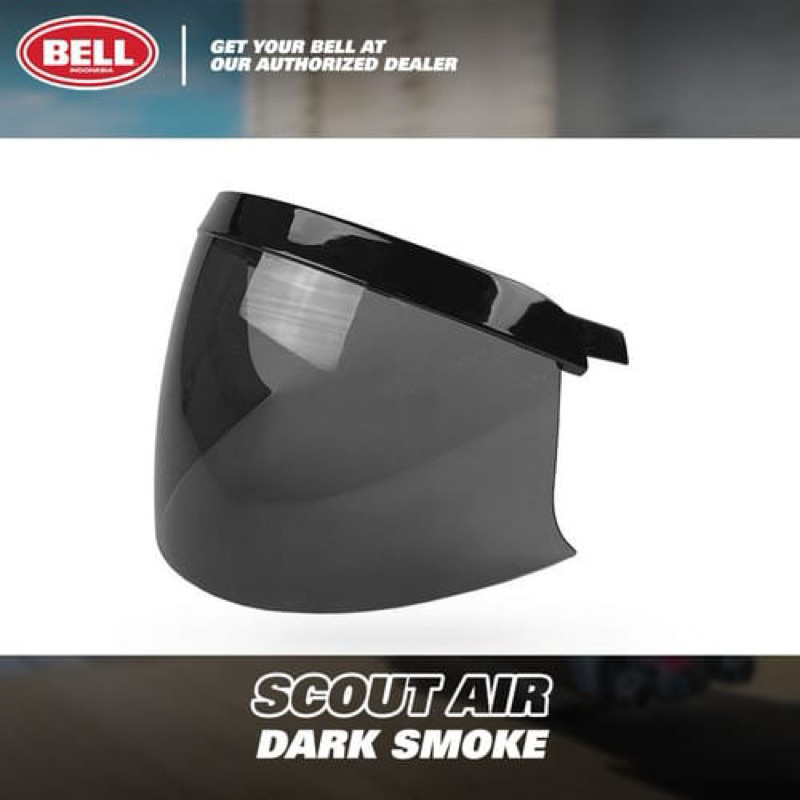 Visor Dark Smoke Helm Bell Scout Air Original Semarang