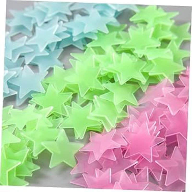 

J (J1) STIKER BINTANG NYALA/GLOW IN THE DARK ISI 90 PCS