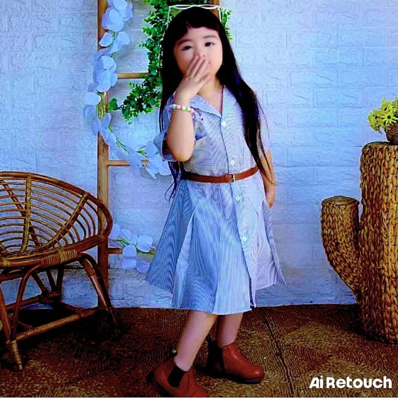 DRES ANAK PEREMPUAN OUTFIT KOREA USIA 0 BULAN - 8 TAHUN BAJU KEMEJA ANAK PEREMPUAN