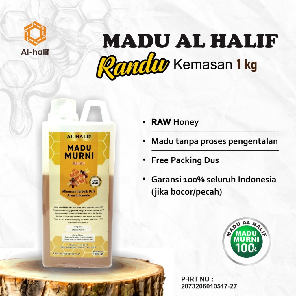 

Madu murni asli100% original tanpa campuran apapun 1kg/madu murni randu tanpa campuran apapun