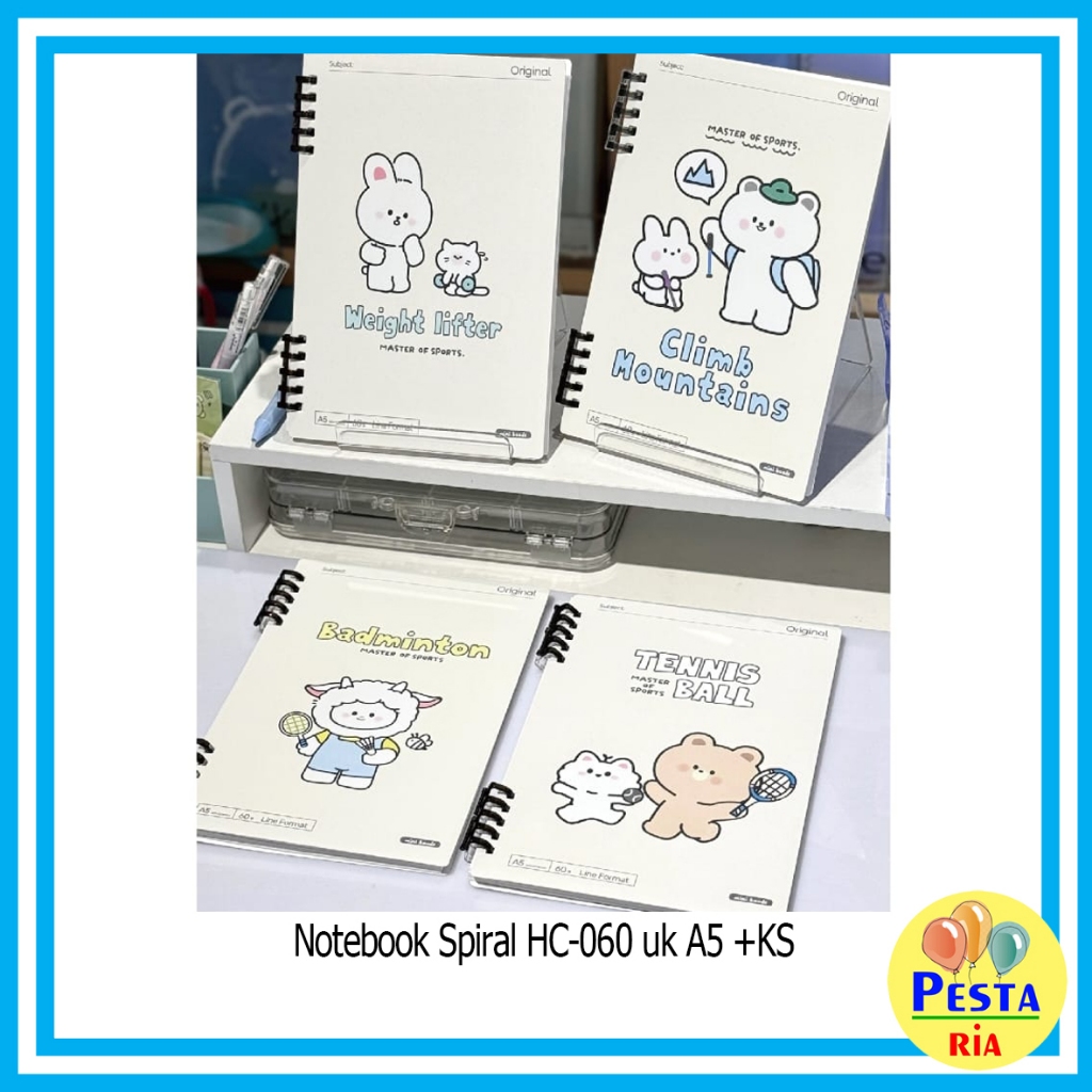 

Murah!! (1Pcs) Notebook Spiral A5, notes, buku diary, buku catatan