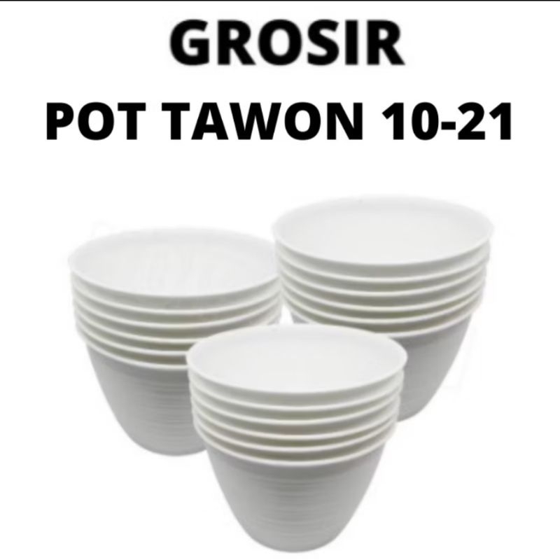 POT TAWON PUTIH - POT BUNGA - POT TAWON - POT TAMAN -