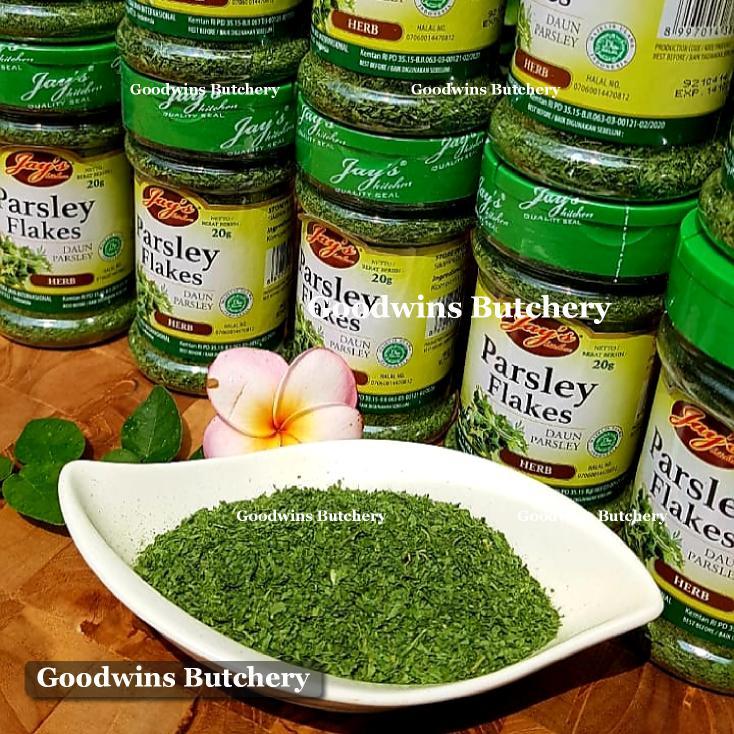 

Jay's herbs PARSLEY FLAKES daun peterseli parsli parsly Jays 20g