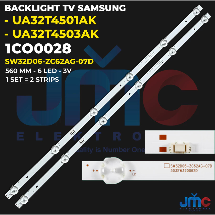 BACKLIGHT TV LED SAMSUNG 32 INCH UA32T4503AK UA32T4501AK 32T4503AK 32T4501AK 32T4503 32T4501