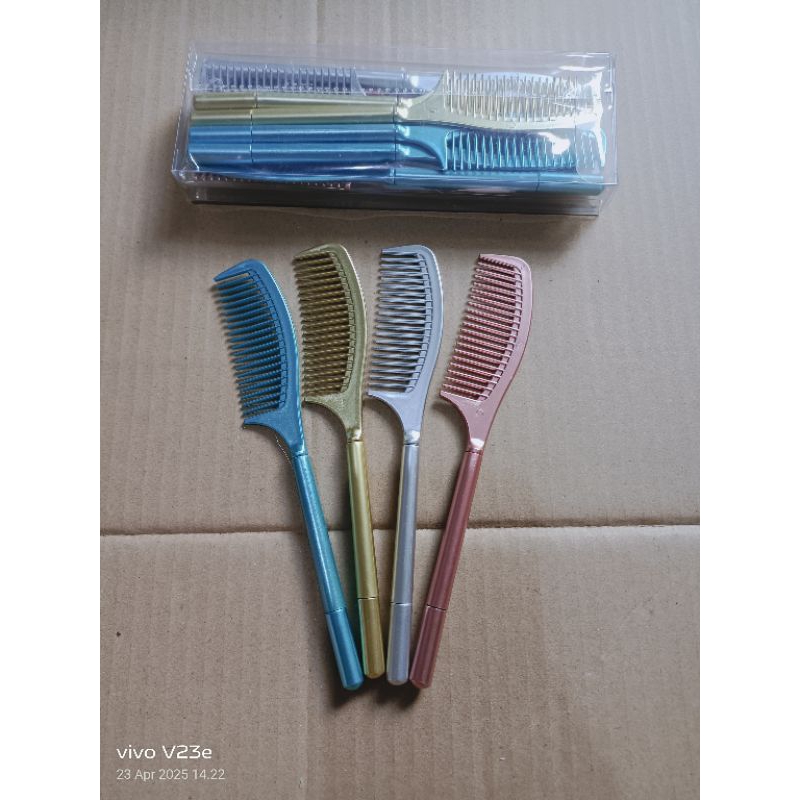 

pen gel bentuk sisir isi 12