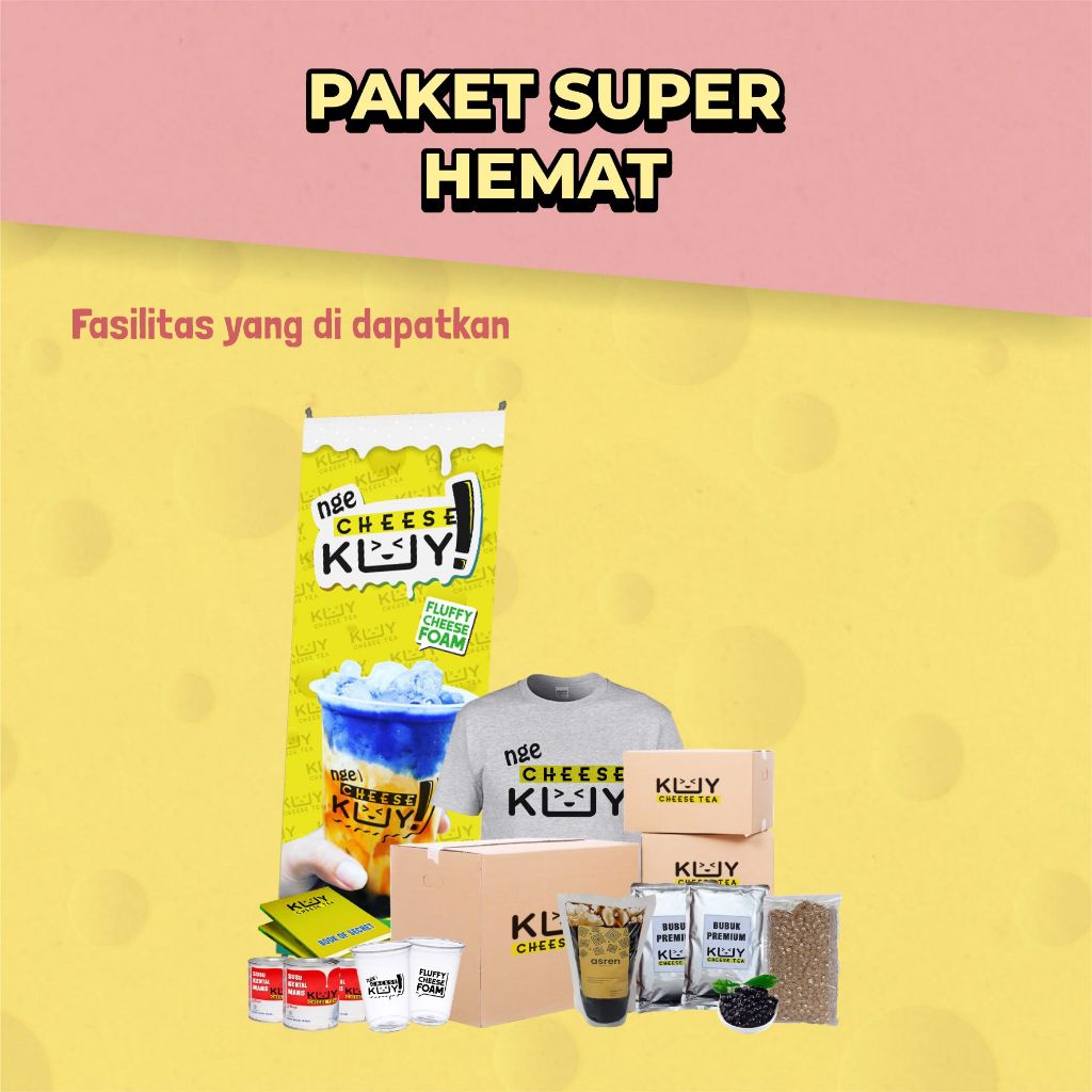 

Promo Paket Usaha Cheese Tea Kekinian - Paket Super Hemat