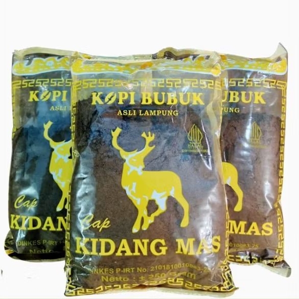 

kopi bubuk cap kidang mas Pringsewu Lampung 250 gram