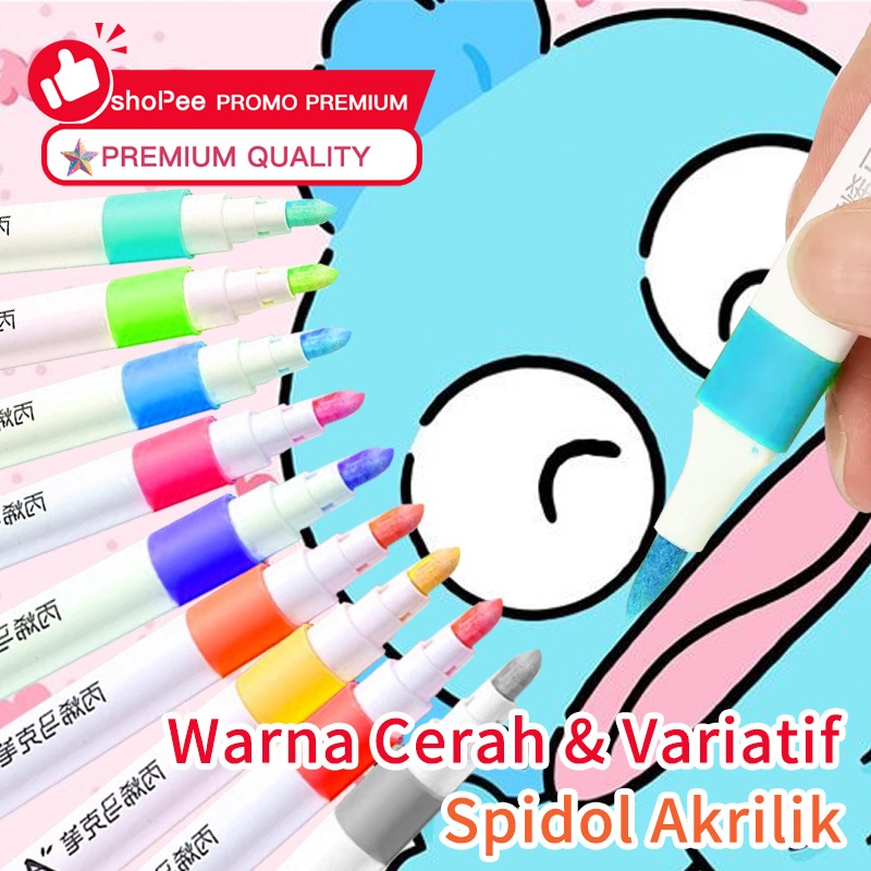 

【COD】Acrylic Marker Set Spidol Akrilik DIY Painting Spidol Pastel Pulpen Drawing Warna