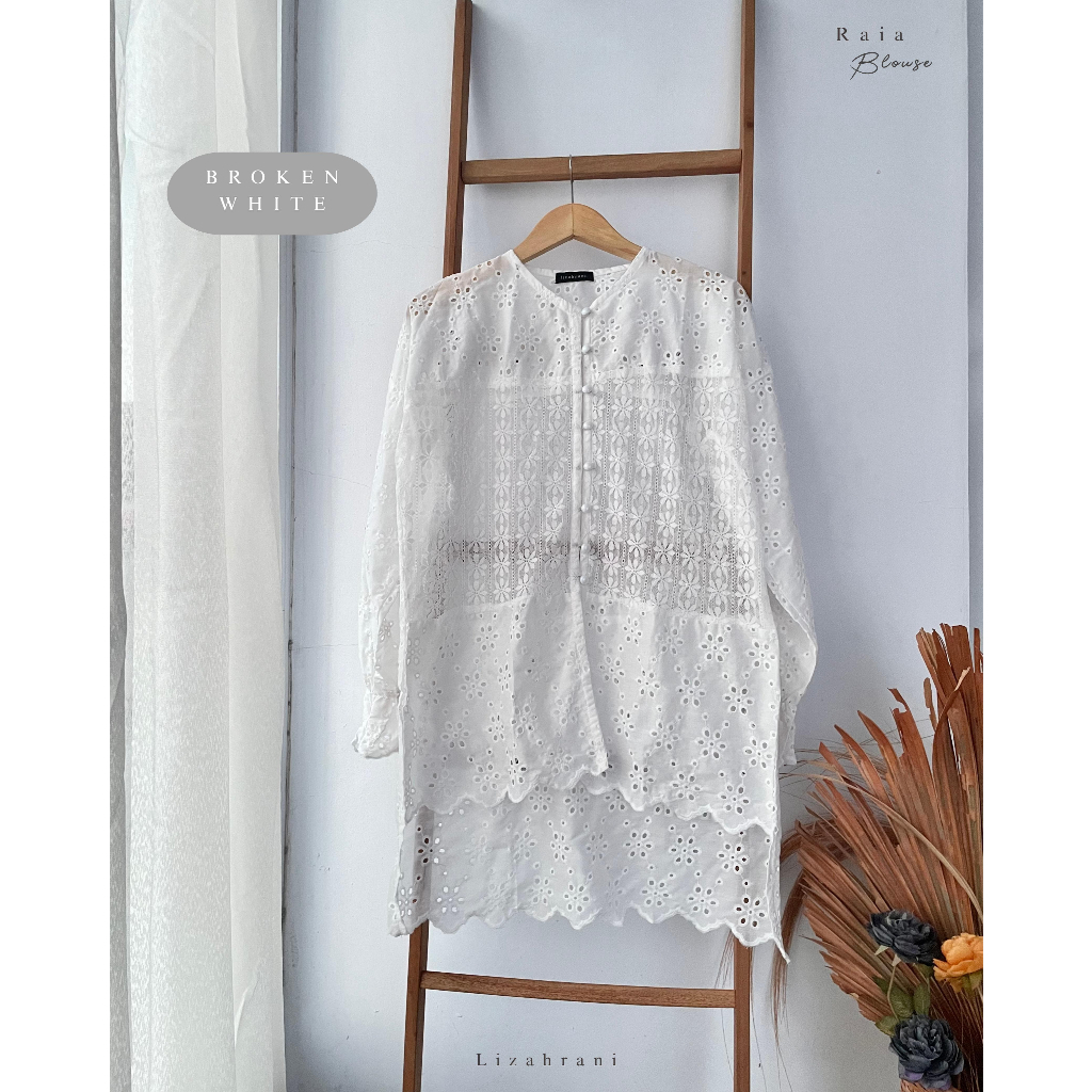 Lizahrani - Tunik Bordir Raia/Tunik Bordir/Tunik Mewah/Tunik Wanita/Raia Blouse