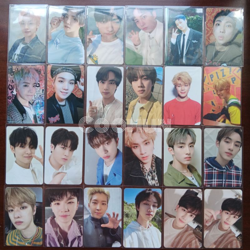 Official Photocard TXT Ateez BTS Treasure WayV NCT Seventeen Yeonjun Soobin Jongho San RM J-hope Sug