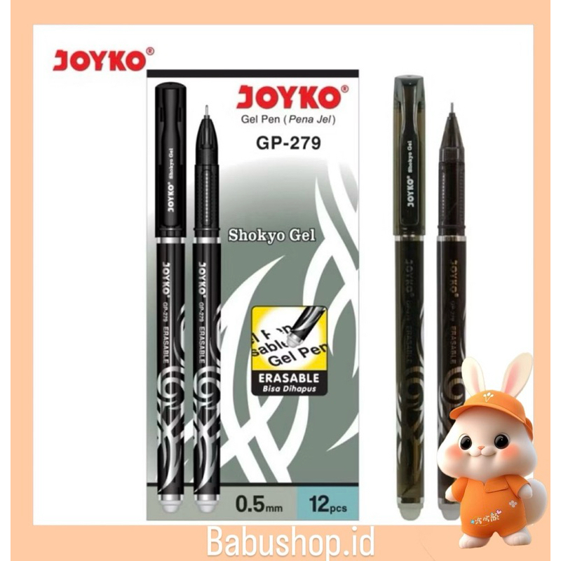 

BBS JOYKO GEL PEN HAPUS GP-279 ERASERABLE/ PENA DAPAT DI HAPUS