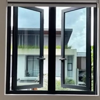 Jendela Aluminium Model Swing | Jendela Aluminium Kupu-kupu | Jendela anti rayap | Jendela anti boco