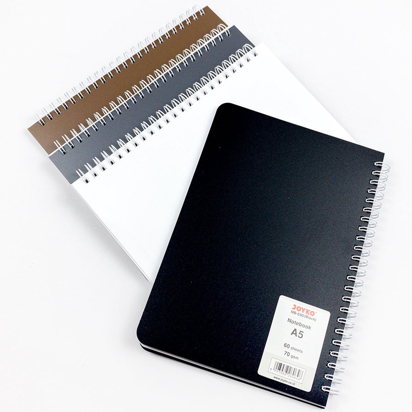 

Buku Tulis Catatan Bergaris Spiral Ruled Notebook Pastel White Spiral