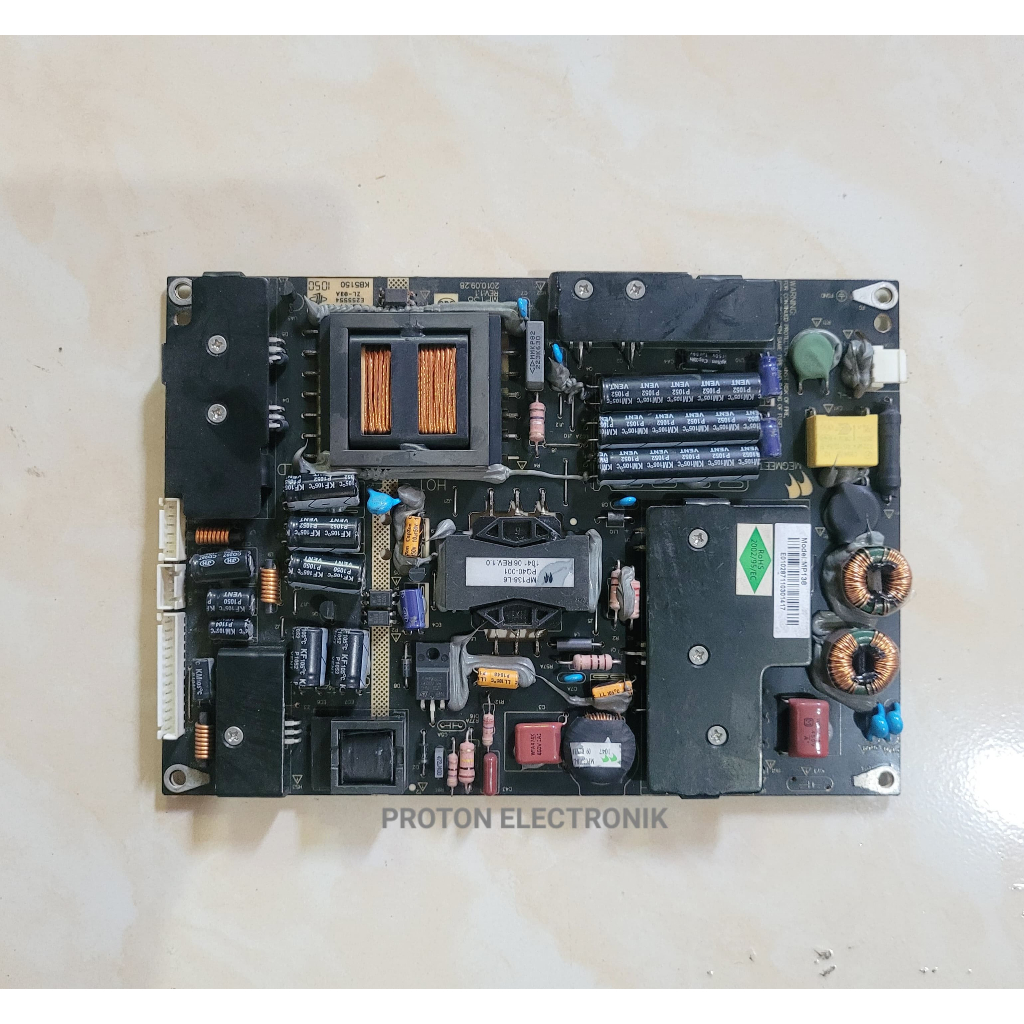 PSU LED TV Changhong 32" LE32860 LE 32860 Mesin Power Supply MEGMEET MP138 Rev:1.1 E255554 KB5150 Re