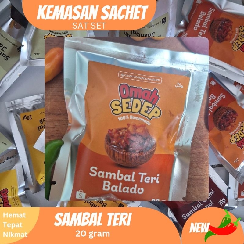 

Sachet Sambal Ikan Teri 20 Gram | Sambal Lauk | Kemasan Praktis