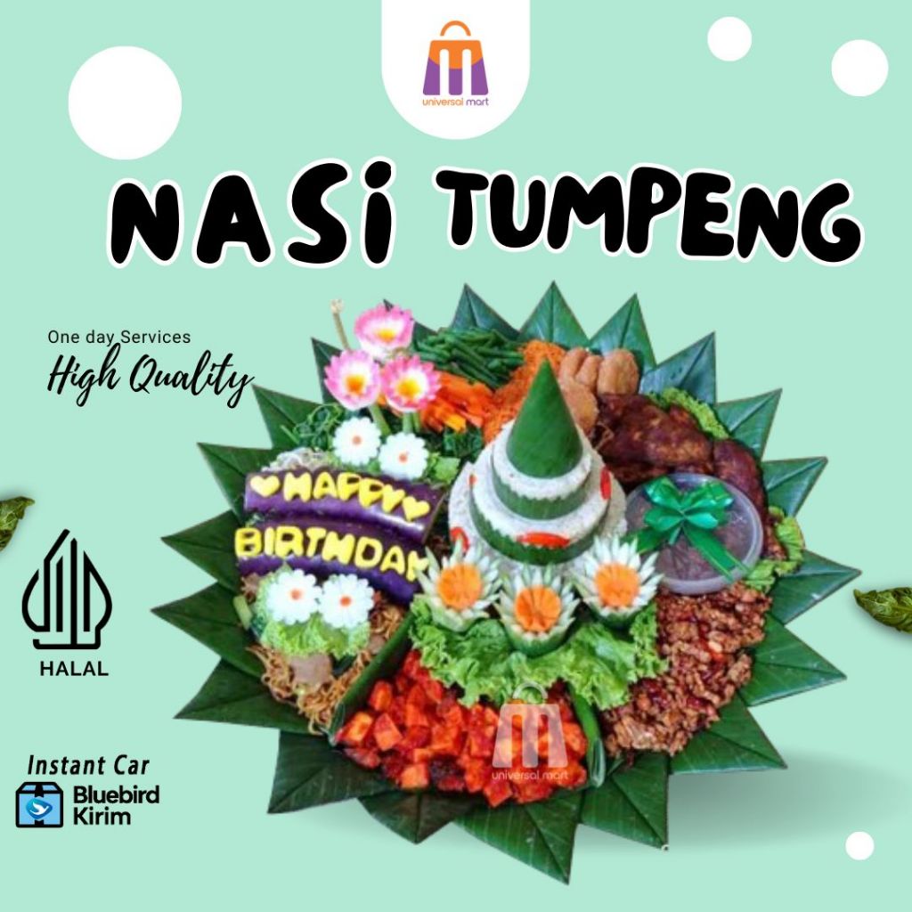 

Tumpeng Nasi Kuning Tumpeng Ulang Tahun Tumpeng Porsi 5 Paket Lengkap Menu Daging