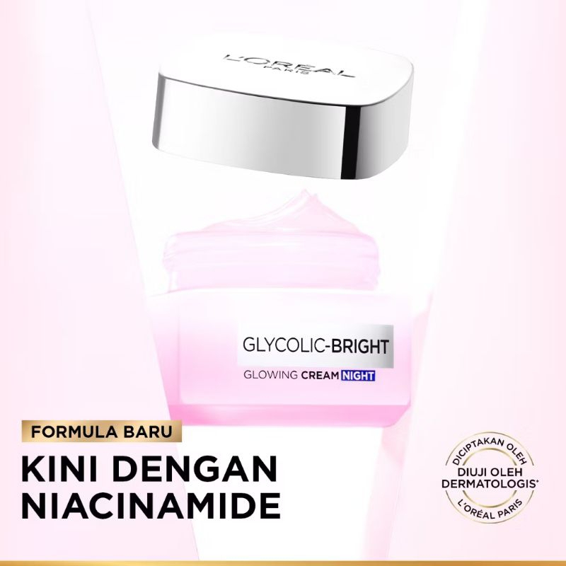 Loreal Glycolic-Bright Glowing Cream Night 15ml