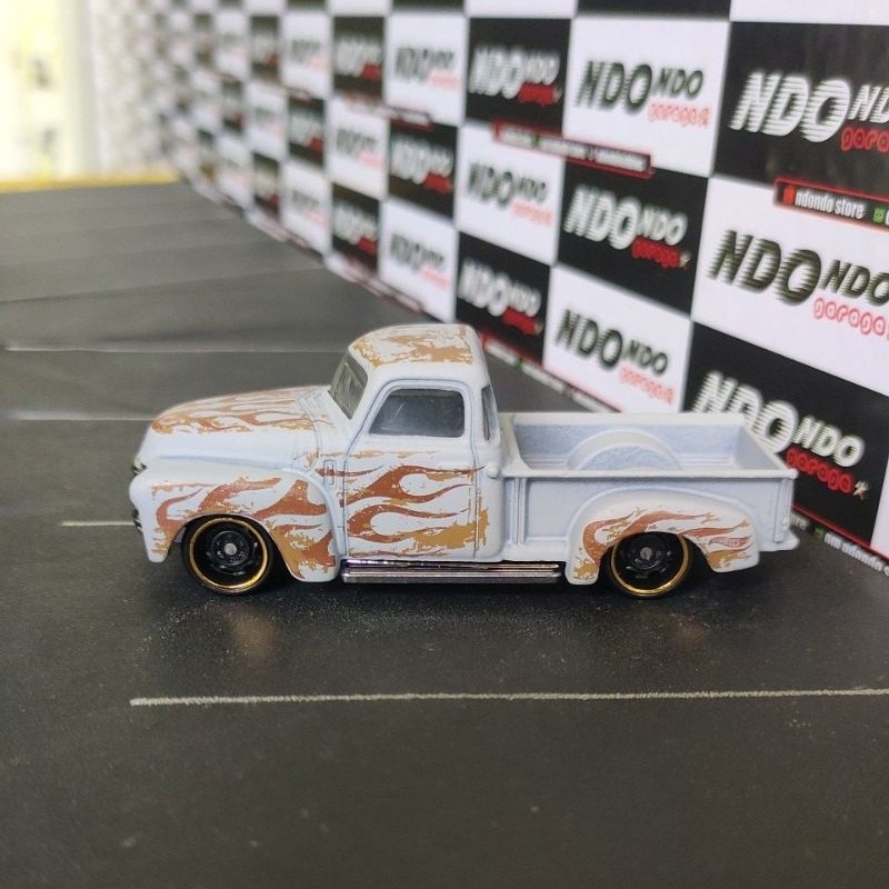 Hot Wheels '52 Chevy Truck Matte Grey 2nd Loose - 2021 HW Flames