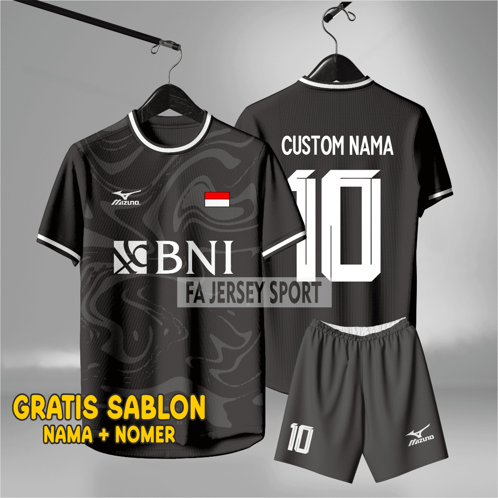 Jersey Dewasa GRATIS Custom Sablon Nama + Nomer Punggung, STELAN Baju Bola Ukuran Dewasa