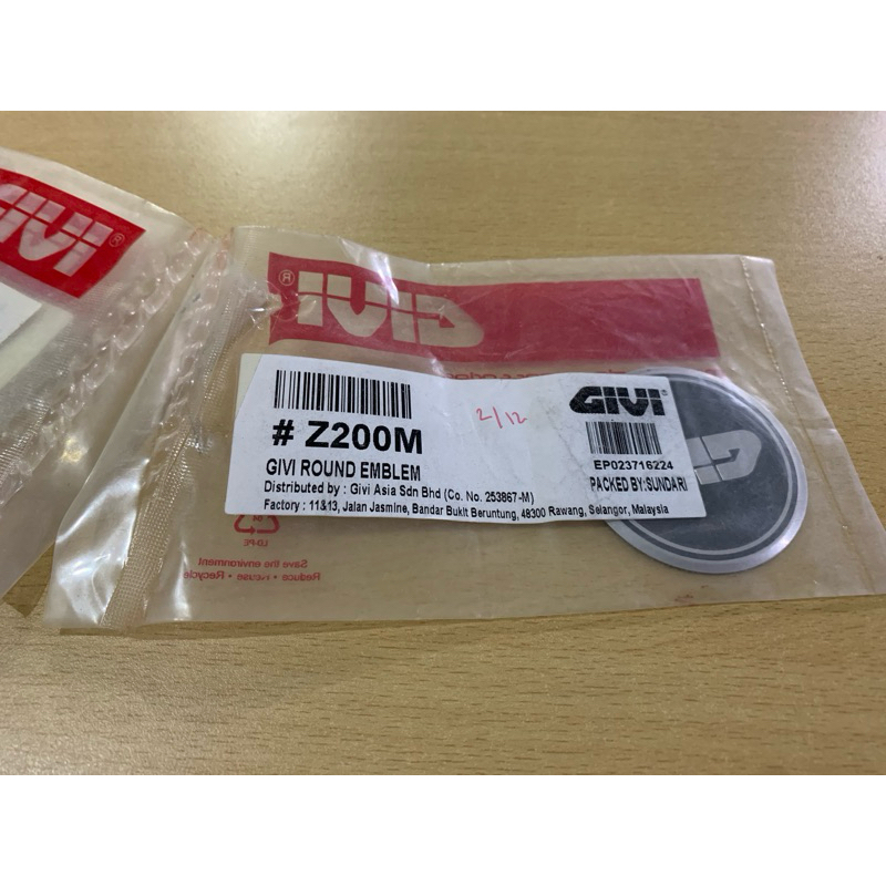 Part Box Givi Logo Side Box E21 Original Semarang
