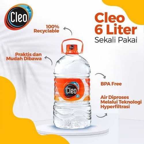 

Cleo Air Mineral Galon 6 liter Ready Instant Original - WNN Shop Hemat