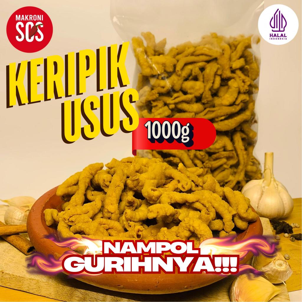 

KERIPIK USUS 1KG TREMURAH MEREK AYAM SUPER