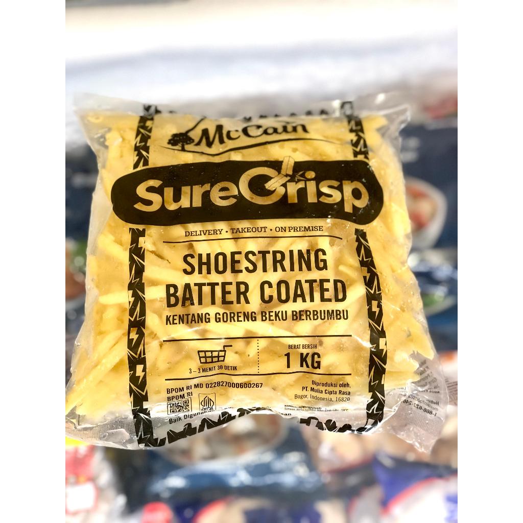 

Mccain Shoestring Batter Coated 1Kg/Kentang Berbumbu