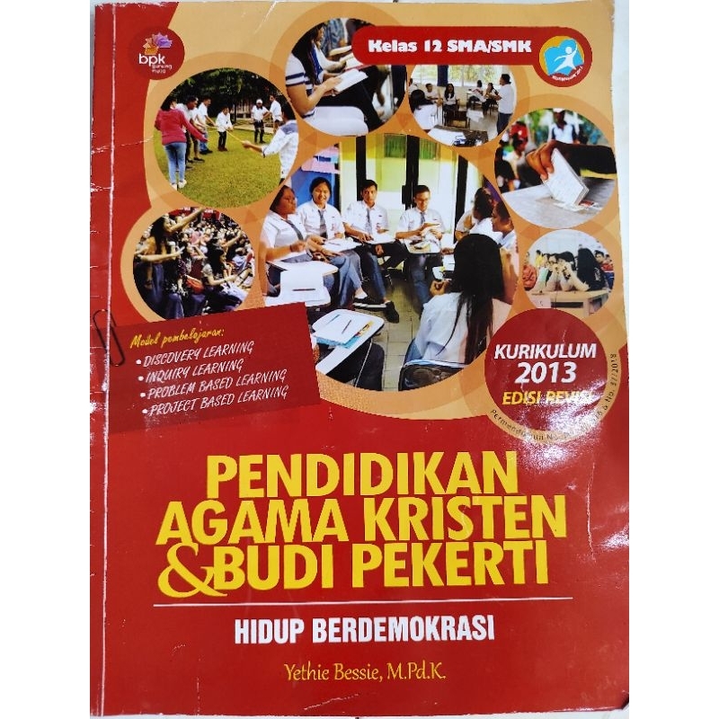 Buku Cetak Pendidikan Agama Kristen & Budi Pekerti (Hidup Berdemokrasi) Kelas 12/XII Kurikulum 2013 