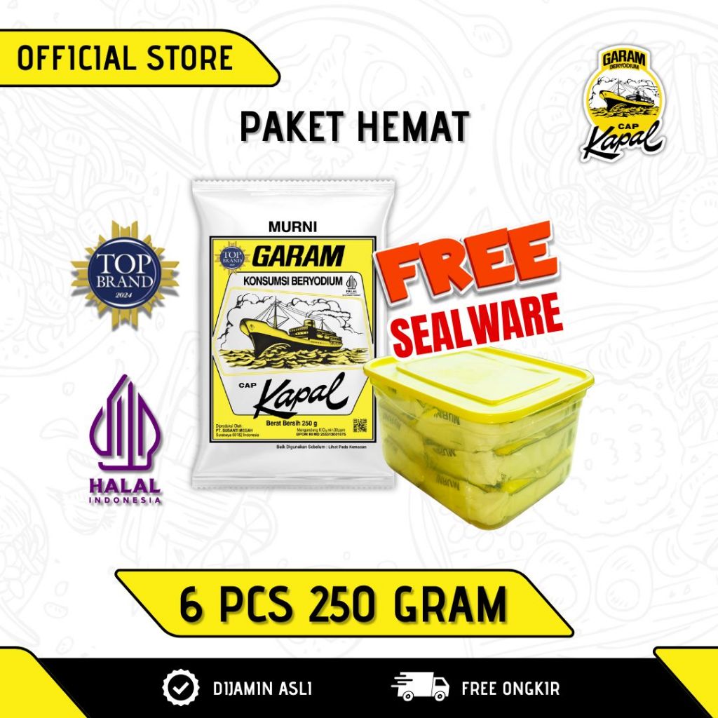 

Paket Sealware Garam Cap Kapal