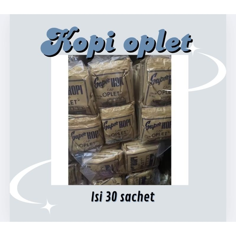 

Kopi oplet tanpa gula (isi 30 sachet)