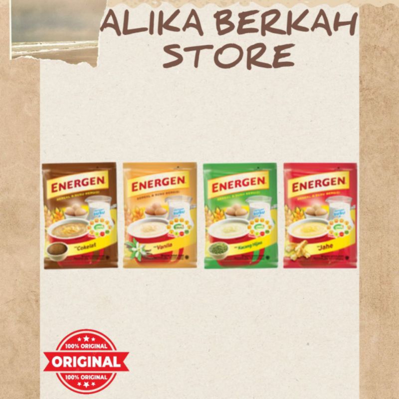 

Energen Susu Sereal Aneka Rasa 10 Sachet (1rtg) 35gr