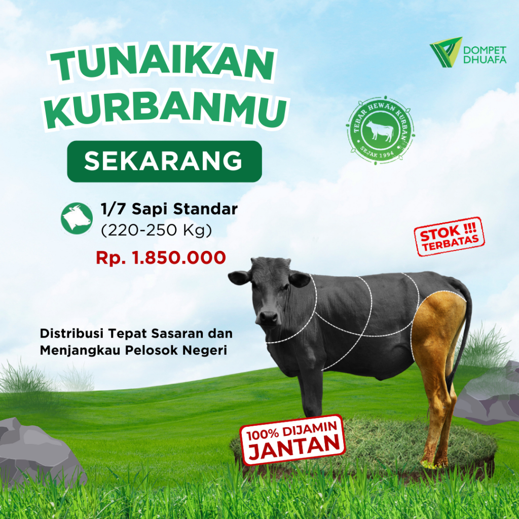 

QURBAN 1/7 SAPI STANDAR - DOMPET DHUAFA