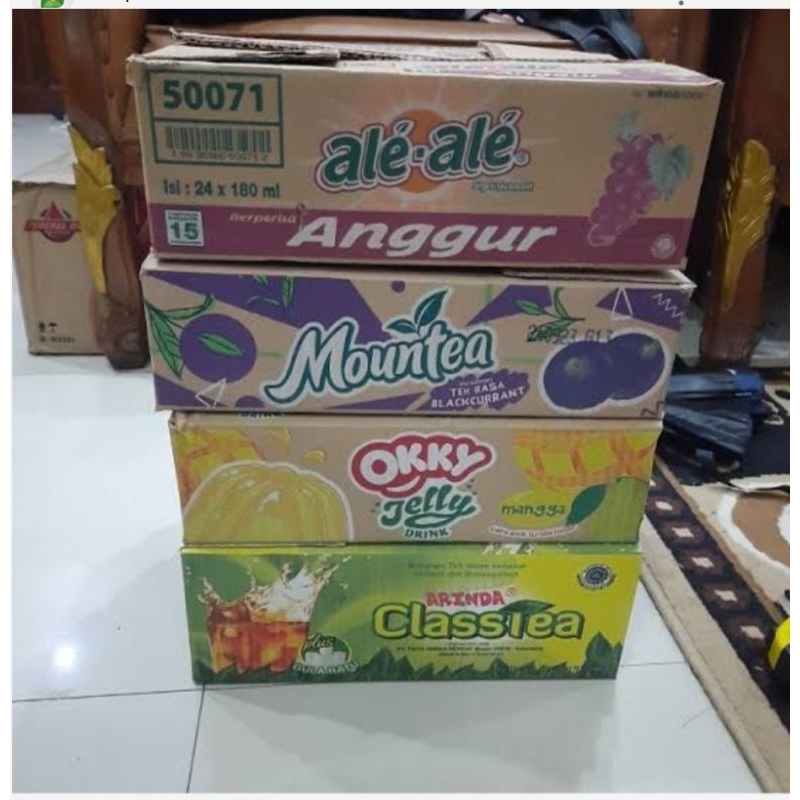 

MURAH ( ANEKA Minuman Gelas siap minum 1 Dus isi 24pcs ) Minuman lebaran praktis