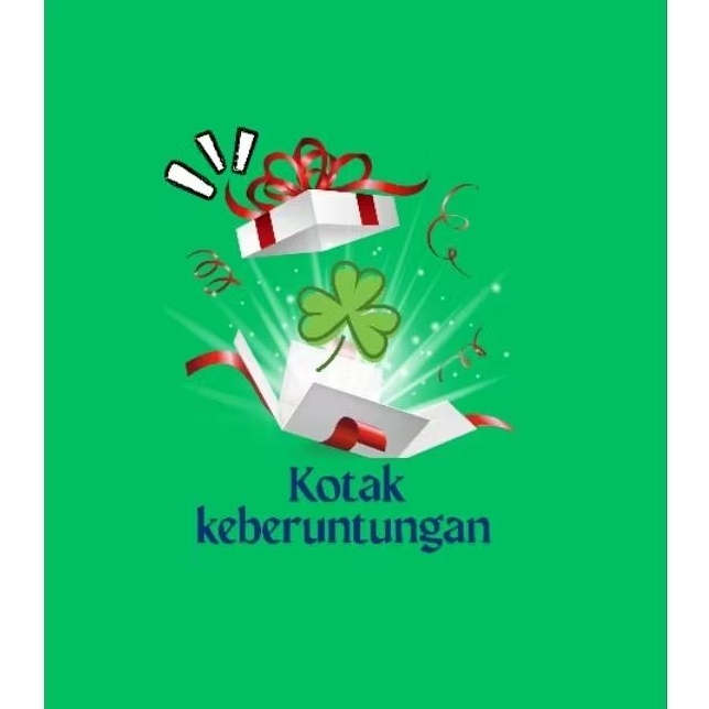 

KOTAK KEBERUNTUNGAN Level 99% keberuntungan! STOK TERBATAS