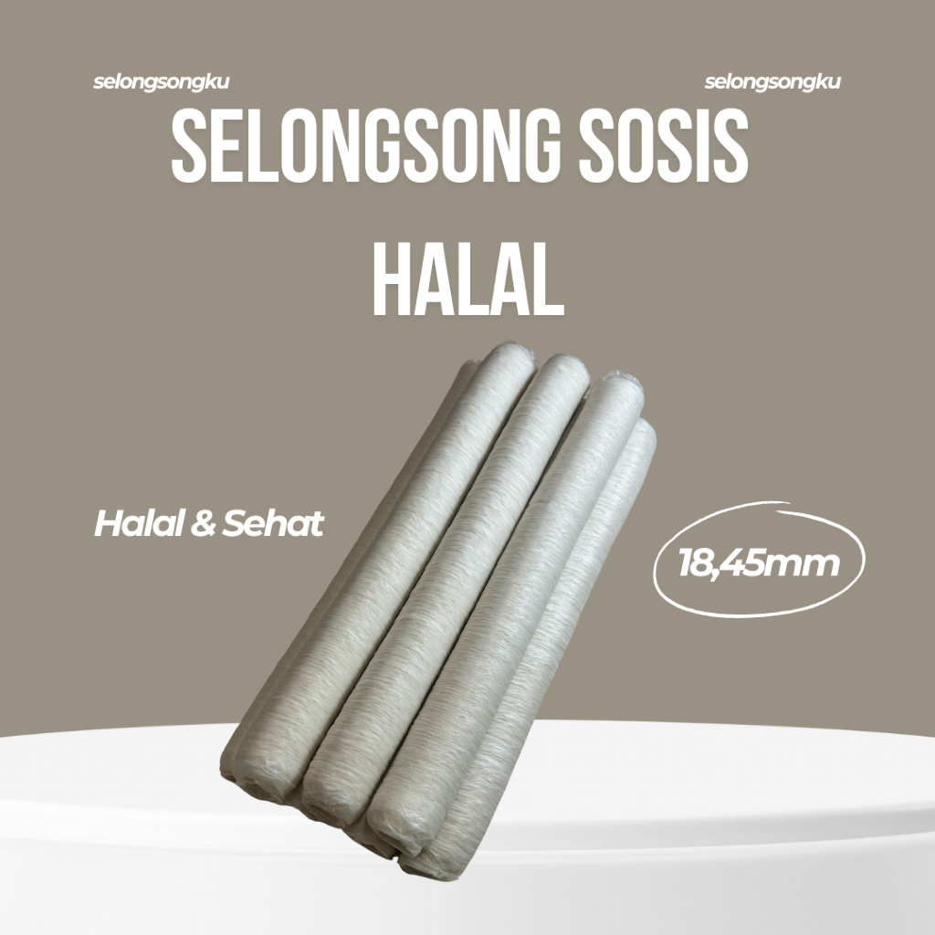 

18.45 mm CLEAR - Casing Kulit Selongsong Sosis Kolagen Collagen Colagen Edible Halal Food Grade