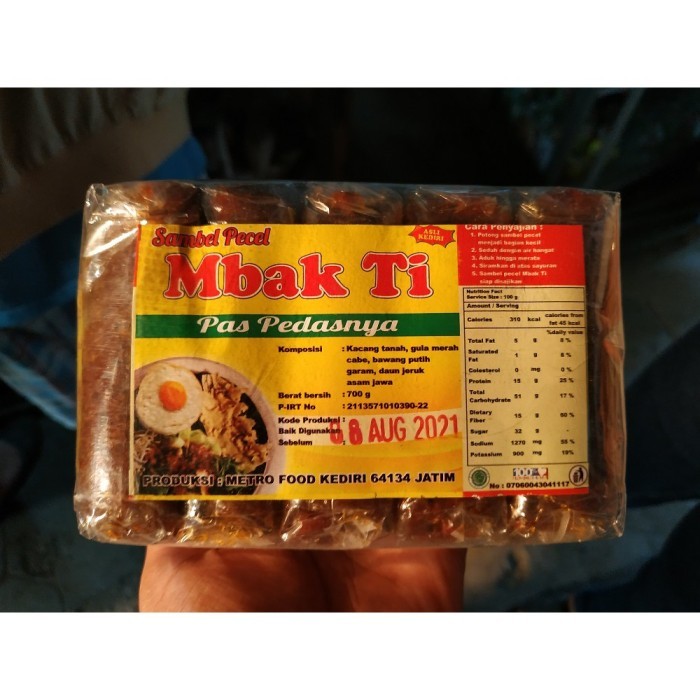 

TERMURAH Sambel Pecel Mbak Ti Asli Kediri Kemasan 200 Gr